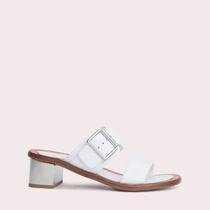 NWOT BY FAR The Ross White Slide Sandals Size 39/9 Vacation ~ Holiday ~ Bridal!